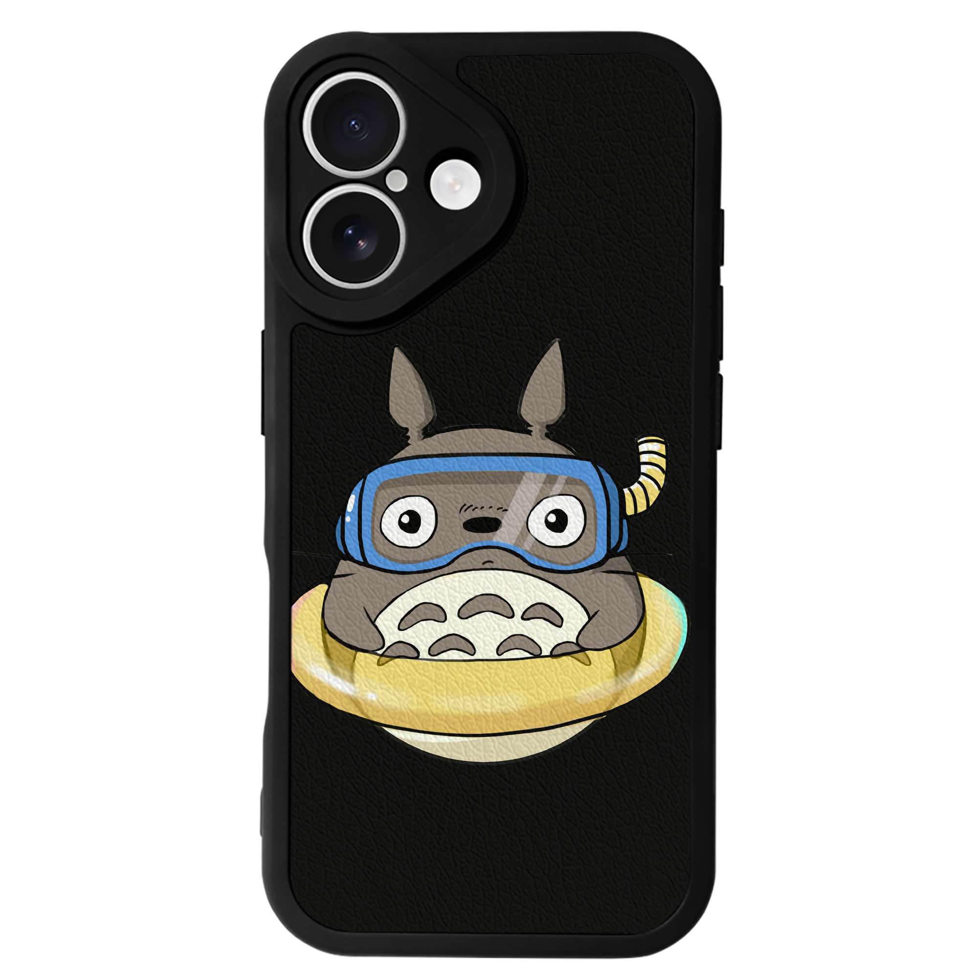 （画像用） となりのトトロ 草壁メイ 草壁サツキ My Neighbor Totoro Satsuki Kusakabe Mei Kusakabe 【iPhone 16シリーズ対応】シリコンスマホケース（レザー調） 材質：シリコン
